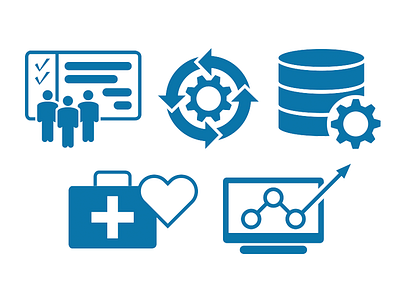 AmdeXperience Icons branding devops digital strategies enterprise architecture flat icons illustrator information technology it services project management vector