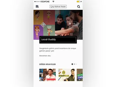 Cay Kahve Insan Youtube Startup Channel Concept App Design app app design flat ios mobile responsive ui ux youtube