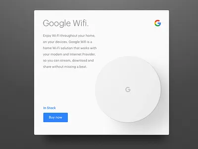 Daily UI challenge #96 —Currently In Stock dailyui