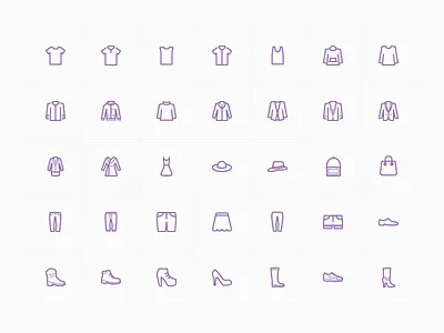 Free fashion icon set clothes fashion free icon set