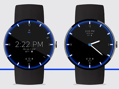 Digital & Analog Smartwatch Design analog design digital mobile smartwatch time ui ui design ux ux design watch watch design