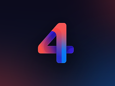 Happy 4th of July! 4 4th aiste celebration designer gradient happy july logo design tieatie