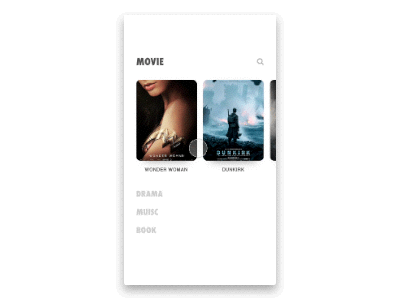 Daily UI #1 daily motion movie ue ui sketch principle wonder