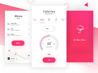 Freebies - Restaurant Mobile App app design free download freebies mobile app restaurant ui design