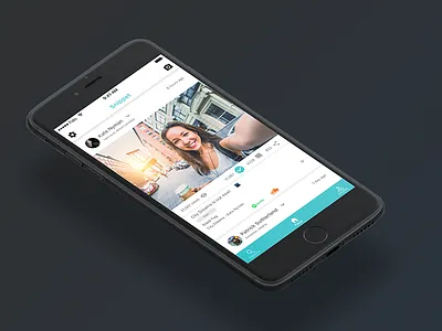 Snippet - Newsfeed app clean ios mobile design newsfeed social ui user experience user interface ux