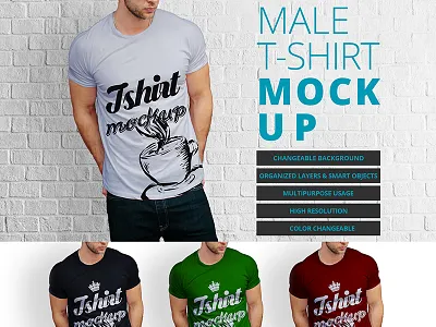 Male t-shirt mock up design Free Psd boy design man men mock mockup shirt template tshirt up web website