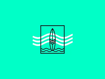 Surf Market Logo Design branding design logo surf surfboard wave waves