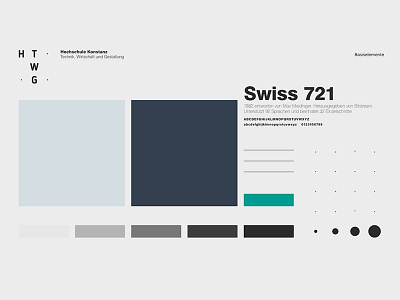 HTWG_color & type palette branding corporate design htwg redesign styleguide