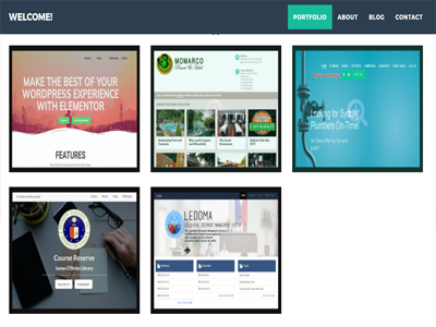 Portfolio Bootstrap Theme bootstrap theme freelancer portfolio responsive