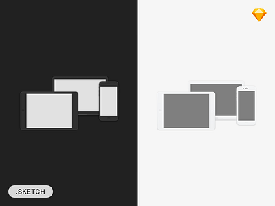 FREE MINIMAL DEVICES devices free gray hfg minimal mockups simple sketch