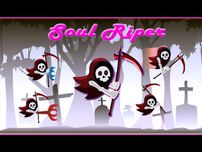 Souls Catcher 2d action adventure android animation assets black cartoon character fantasy fighting flash game