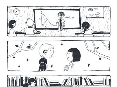 Career choice decision. Book illustrations book children doodle hungary illustration ink printandprixelhouse lessons library math media school sketch