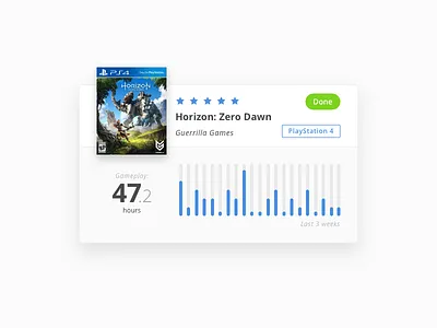 Game Card Design - Horizon: Zero Dawn card games horizon zero dawn playstation sketch ui