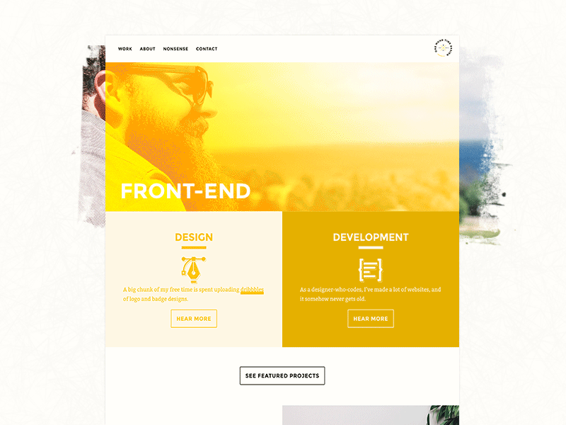 Portfolio Update bourbon css grid derek mohr flexbox front end development grand rapids grid sass web design web development website yellow