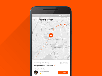 Daily UI 020: Tracking App android app daily ui material design mobile ui ui design ux ux design
