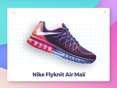 Minimal Header Concept cart colourful design minimal nike shoe shopping sketch ui ux