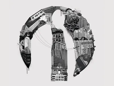 Friends, Fools & Family (Album Cover) album artwork collage hiphop logo mixed media music rap urban