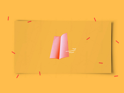 Paper Plane frame illo illustrations paper plane style
