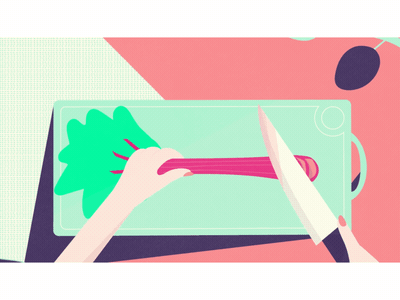 Jam 2d animated gif color flat food gif illustration looping gif plant transition