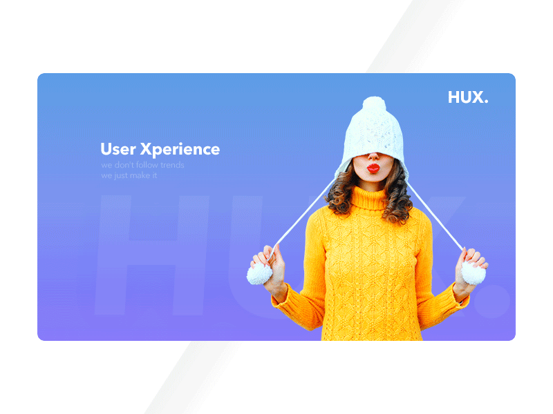 Ux Website Landing animation gif girl hux motion graphics user interface website