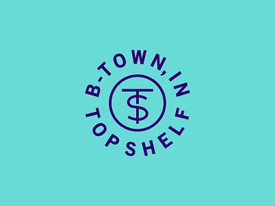 Top Shelf branding identity local logo monogram music