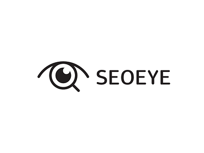 SEOEYE brand eye idea logo mark minimal search seo