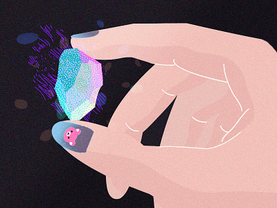 Cristal colors cute hand illustrator photoshop quartz