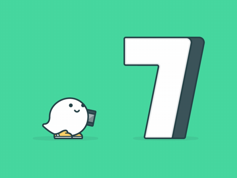 Waze - Countdown animation countdown eating gif jump jumping meditating skating sleeping waiting waze