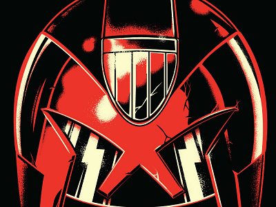 i am the law helmet judge dredd vector