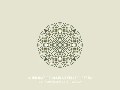 The 100 Day Project - Day 93 geometry illustrator mandala symmetry the100dayproject vector