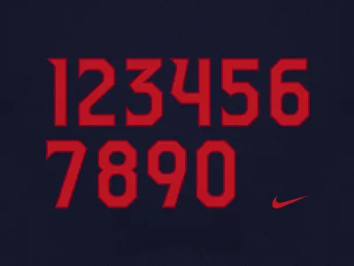Arizona Football Uniform Number Set arizona block design football nike numbers perforation set sports typography uniform