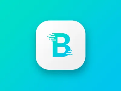Daily UI - App Icon 005 app icon b blue clean daily ui gradient