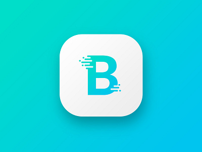 Daily UI - App Icon 005 app icon b blue clean daily ui gradient