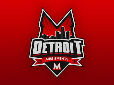 MES Events 2015 Badge badge branding detroit logo mes michigan