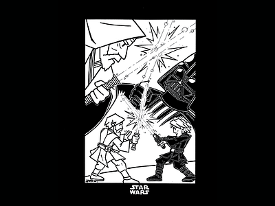 "The circle is now complete" ilustration sharpie starwars sw