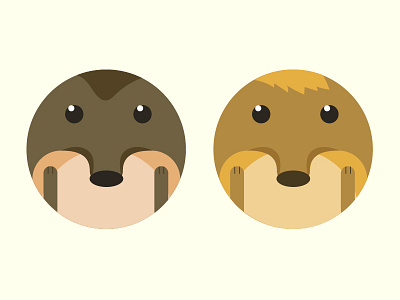 Hedgehog Buddies! animals brothers buddies design hedgehog illustration round vector