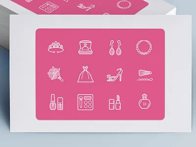 Line Icons: Down the Aisle bridal flat icon glyph icon icon set line icon ui vector