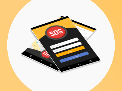 SOS alert jindesign mediacorp mobile props sos ui ux