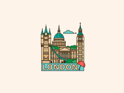 Snapchat geofilter | London colorful geofilter illustration london snapchat uk