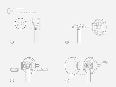 DS Instruction illustrations drawing illustration tech technical drawing