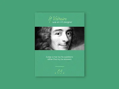 UX Quote graphic design quote ux voltaire