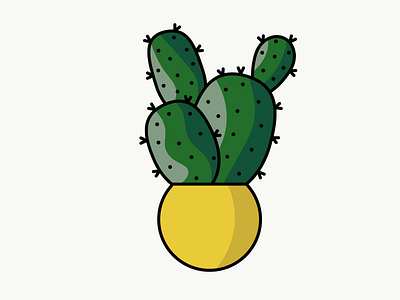 Succulent! cactus illustration line art succulent wip