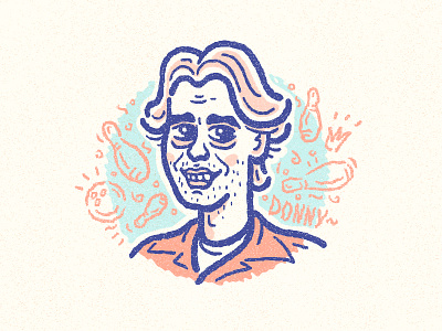 Steve Buscemi fanart (Donny - The Big Lebowski) avatar bowling character donny draw illustration infographic sketch steve buscemi the big lebowski