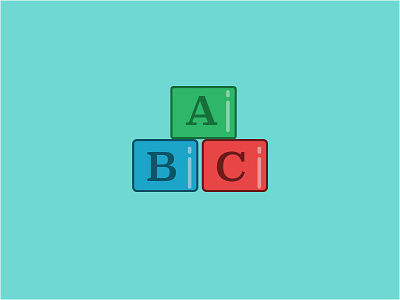 100 DAYS OF ICONS | DAY 46: LIFES BUILDING BLOCKS 100 days block designs building blocks flat blue flat design icon design ui design