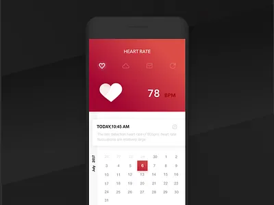 Heart Rate chart health heart rate ui