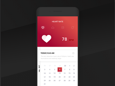 Heart Rate chart health heart rate ui