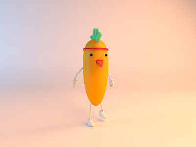 fightting turnip c4d cut emoji illustration turnip