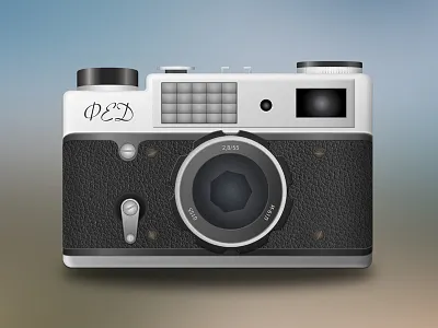 Vintage Camera camera design free mockup photo realism sketch vector vintage