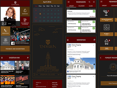 Dribble Shot Enderun Collage App activity android app color design enderun google ios material schedule team