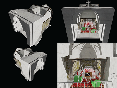 'The Re-imagining of Spike's Crypt' - 3D modeling.